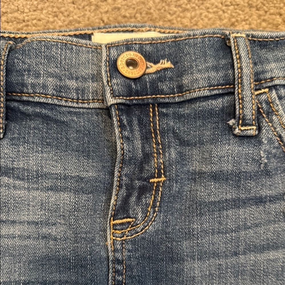 Abercrombie Kids Blue Distressed Mini Skirt Casual - Picture 2 of 6